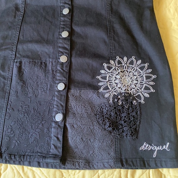 Desigual Denim dress.black. Size M . - Picture 12 of 15